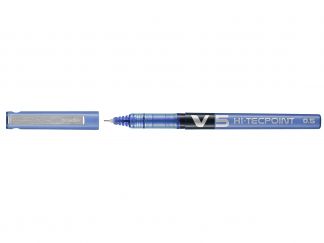 Hi-Tecpoint V5 - Roller cu cerneală lichidă - Albastru - Vârf Fin