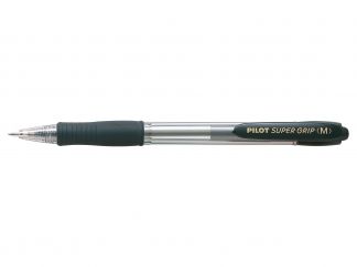 Super Grip  - Pix cu bilă - Negru - Vârf Mediu