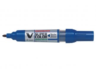 V-Super Color - Marker permanent  Reîncărcabil - Albastru - Begreen - Vârf Mediu