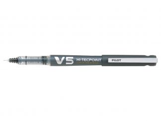 Hi-Tecpoint V5 reincarcabil - Roller cu cerneală lichidă - Negru - Begreen - Vârf Fin