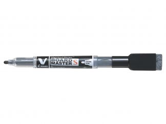 V-Board Master S cu Radieră - Marker pentru tabla - Negru - Begreen - Vârf Extra Fin
